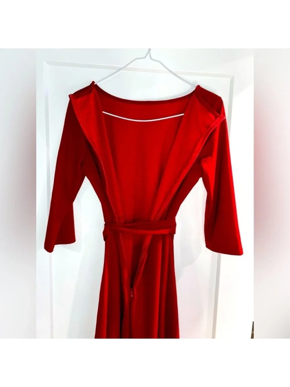 SIMPLY ELEGANT Brand | Women’s Red Dress with Asymmetrical Lengths | Size S